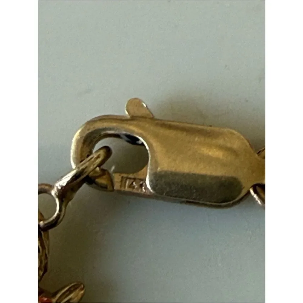 14k gold Wisconsin State bracelet